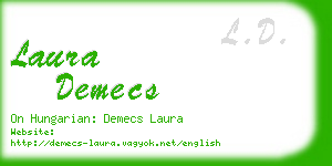 laura demecs business card